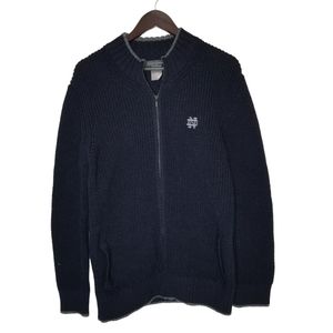 Irelandseye ND Irish Virgin Wool Notre Dame Navy Blue Sweater Size X-Large XL